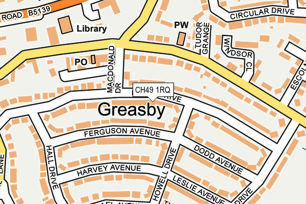 CH49 1RQ map - OS OpenMap – Local (Ordnance Survey)