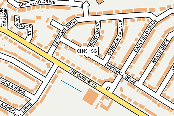 CH49 1SG map - OS OpenMap – Local (Ordnance Survey)