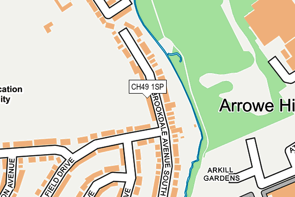 CH49 1SP map - OS OpenMap – Local (Ordnance Survey)