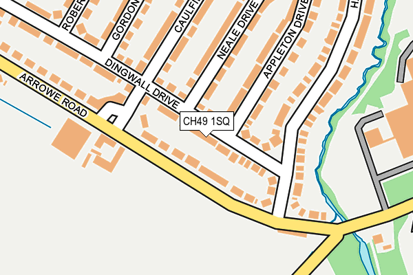CH49 1SQ map - OS OpenMap – Local (Ordnance Survey)