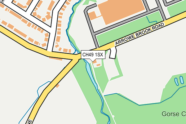 CH49 1SX map - OS OpenMap – Local (Ordnance Survey)