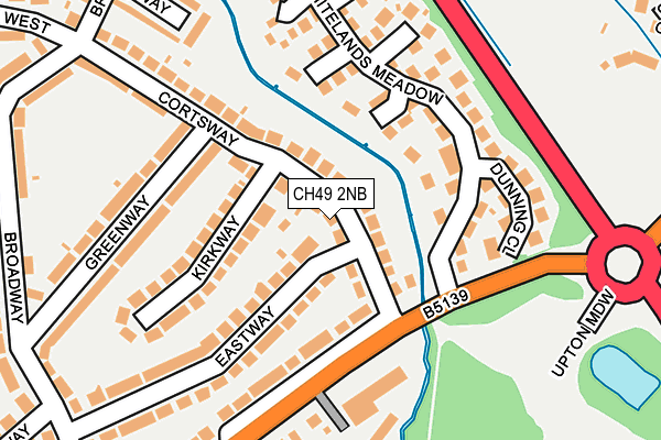 CH49 2NB map - OS OpenMap – Local (Ordnance Survey)