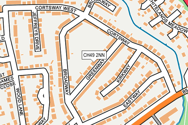 CH49 2NN map - OS OpenMap – Local (Ordnance Survey)