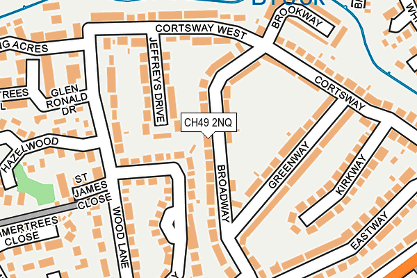 CH49 2NQ map - OS OpenMap – Local (Ordnance Survey)