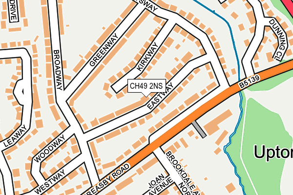 CH49 2NS map - OS OpenMap – Local (Ordnance Survey)