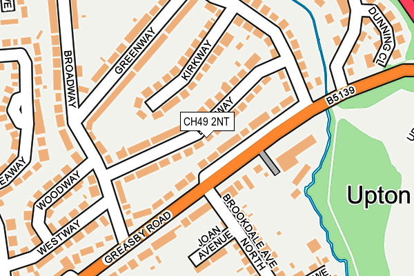 CH49 2NT map - OS OpenMap – Local (Ordnance Survey)