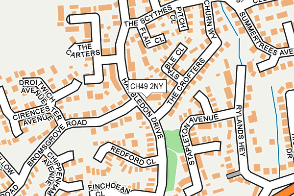 CH49 2NY map - OS OpenMap – Local (Ordnance Survey)