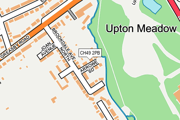 CH49 2PB map - OS OpenMap – Local (Ordnance Survey)