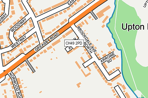 CH49 2PD map - OS OpenMap – Local (Ordnance Survey)