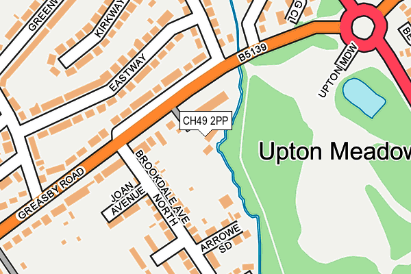 CH49 2PP map - OS OpenMap – Local (Ordnance Survey)