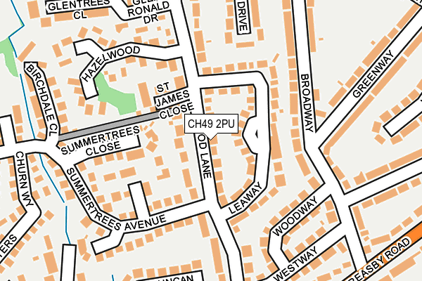CH49 2PU map - OS OpenMap – Local (Ordnance Survey)