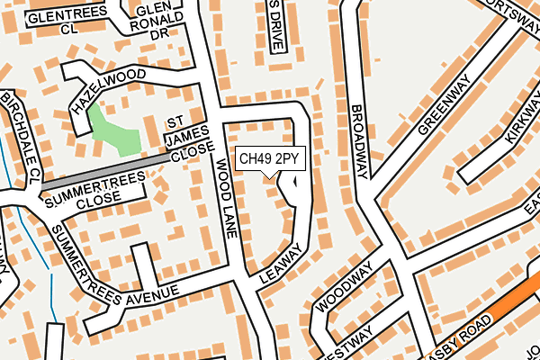 CH49 2PY map - OS OpenMap – Local (Ordnance Survey)