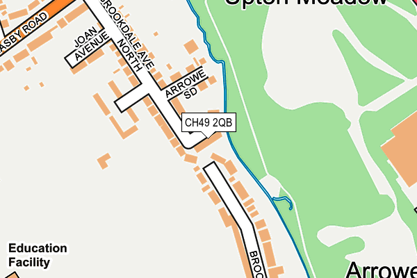 CH49 2QB map - OS OpenMap – Local (Ordnance Survey)