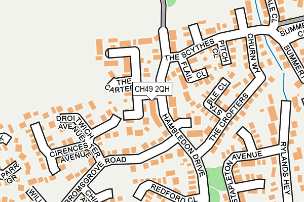 CH49 2QH map - OS OpenMap – Local (Ordnance Survey)