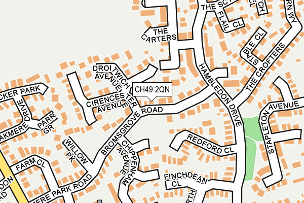 CH49 2QN map - OS OpenMap – Local (Ordnance Survey)