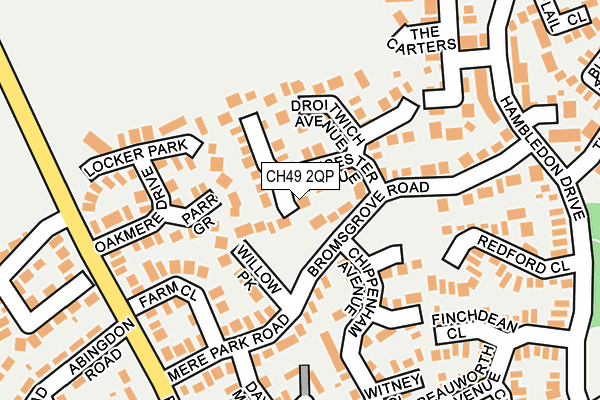 CH49 2QP map - OS OpenMap – Local (Ordnance Survey)