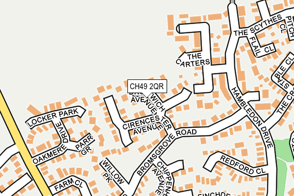 CH49 2QR map - OS OpenMap – Local (Ordnance Survey)