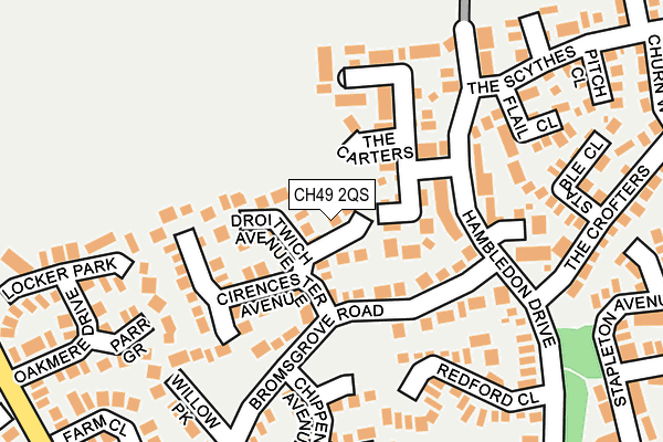 CH49 2QS map - OS OpenMap – Local (Ordnance Survey)