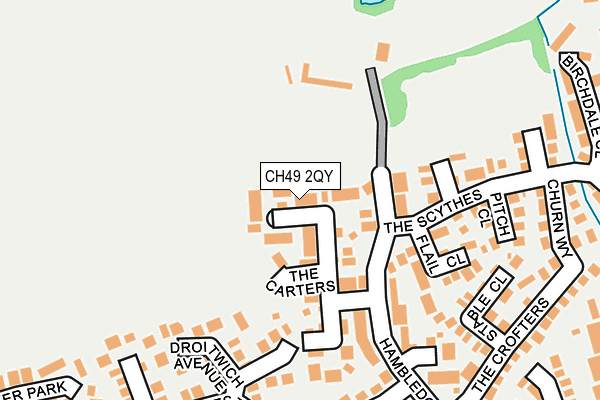 CH49 2QY map - OS OpenMap – Local (Ordnance Survey)