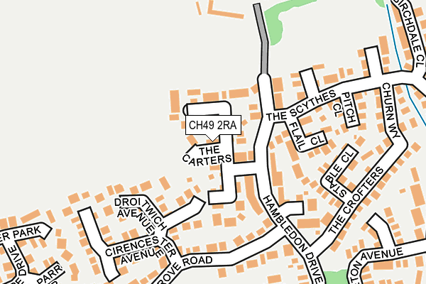 CH49 2RA map - OS OpenMap – Local (Ordnance Survey)