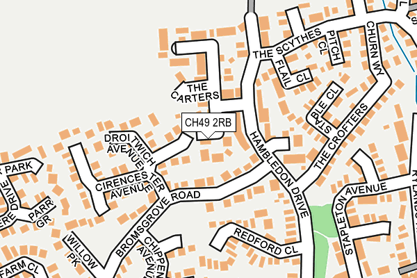 CH49 2RB map - OS OpenMap – Local (Ordnance Survey)