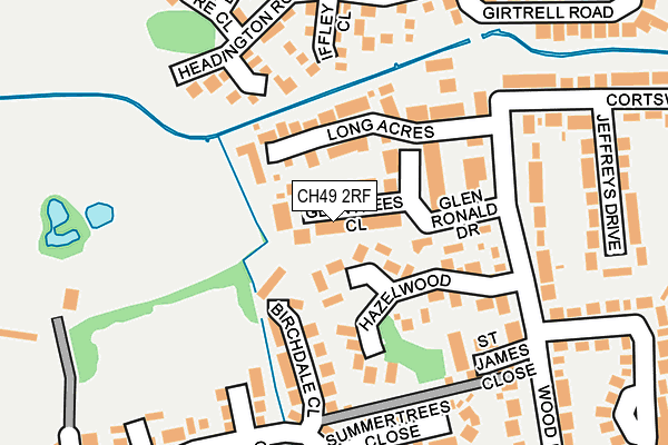 CH49 2RF map - OS OpenMap – Local (Ordnance Survey)