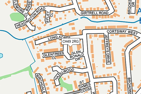 CH49 2RG map - OS OpenMap – Local (Ordnance Survey)