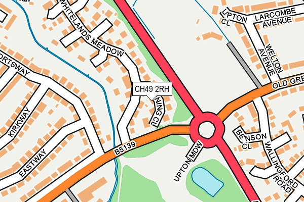 CH49 2RH map - OS OpenMap – Local (Ordnance Survey)