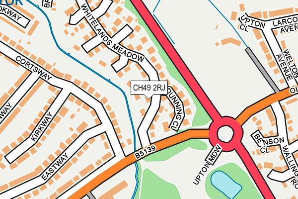 CH49 2RJ map - OS OpenMap – Local (Ordnance Survey)