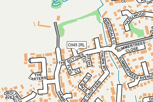 CH49 2RL map - OS OpenMap – Local (Ordnance Survey)