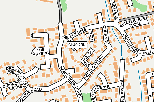 CH49 2RN map - OS OpenMap – Local (Ordnance Survey)