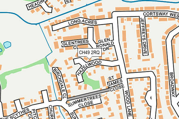 CH49 2RQ map - OS OpenMap – Local (Ordnance Survey)
