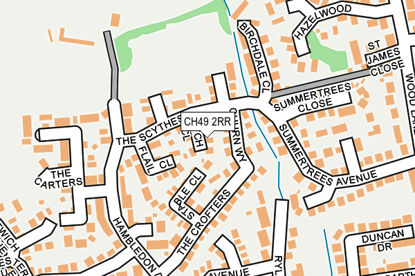 CH49 2RR map - OS OpenMap – Local (Ordnance Survey)