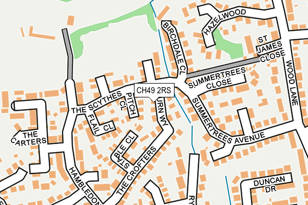 CH49 2RS map - OS OpenMap – Local (Ordnance Survey)