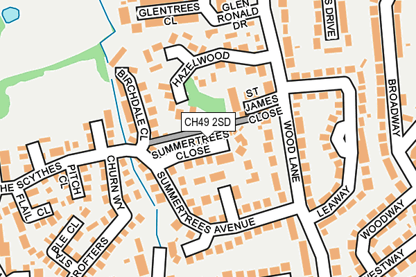 CH49 2SD map - OS OpenMap – Local (Ordnance Survey)