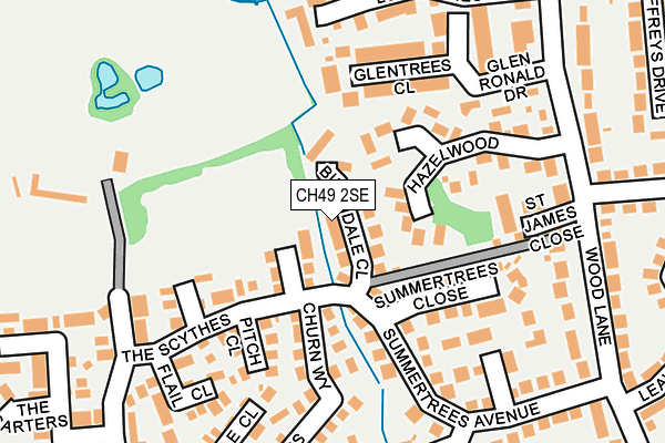 CH49 2SE map - OS OpenMap – Local (Ordnance Survey)
