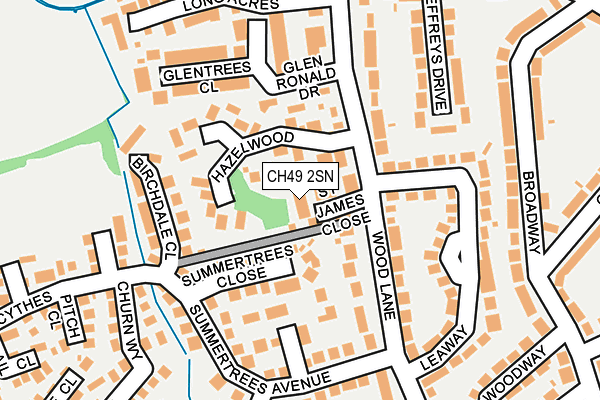 CH49 2SN map - OS OpenMap – Local (Ordnance Survey)