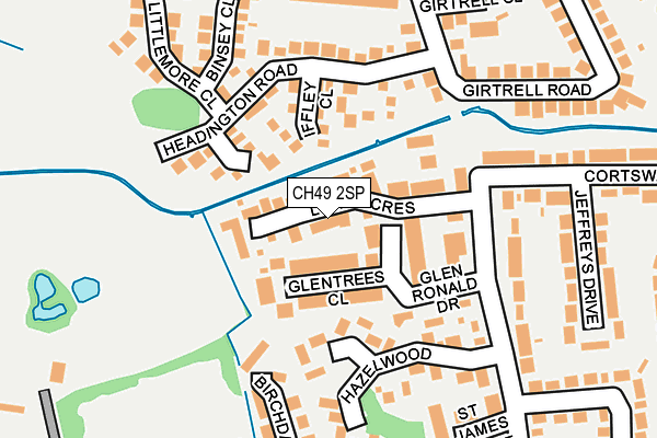 CH49 2SP map - OS OpenMap – Local (Ordnance Survey)