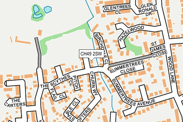 CH49 2SW map - OS OpenMap – Local (Ordnance Survey)