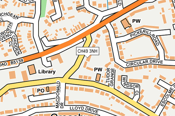 CH49 3NH map - OS OpenMap – Local (Ordnance Survey)