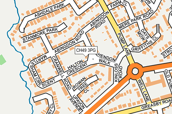 CH49 3PG map - OS OpenMap – Local (Ordnance Survey)
