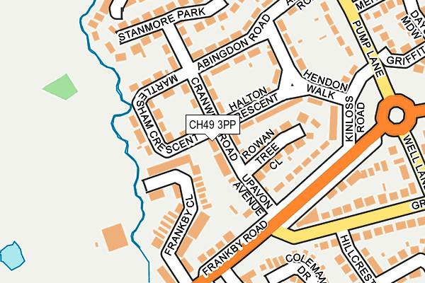 CH49 3PP map - OS OpenMap – Local (Ordnance Survey)