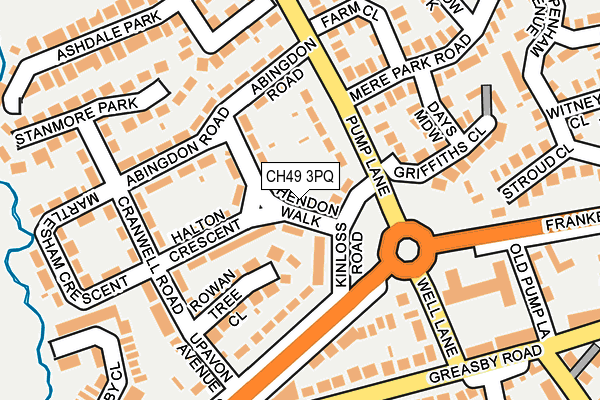 CH49 3PQ map - OS OpenMap – Local (Ordnance Survey)