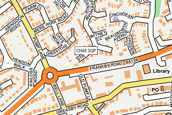 CH49 3QP map - OS OpenMap – Local (Ordnance Survey)