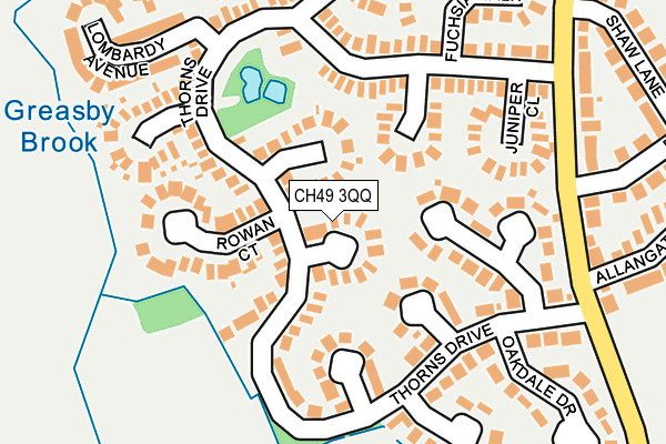 CH49 3QQ map - OS OpenMap – Local (Ordnance Survey)