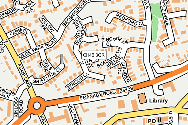 CH49 3QR map - OS OpenMap – Local (Ordnance Survey)