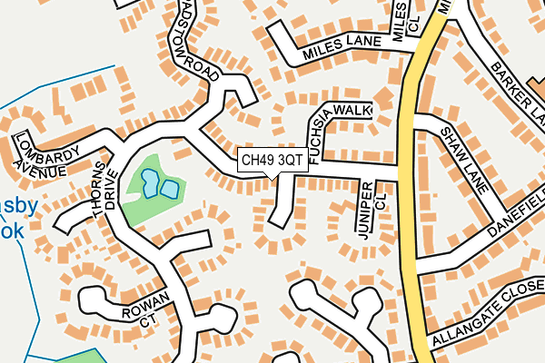 CH49 3QT map - OS OpenMap – Local (Ordnance Survey)