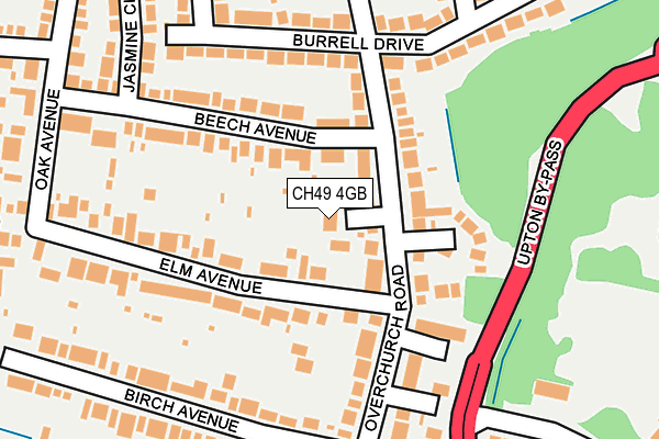 CH49 4GB map - OS OpenMap – Local (Ordnance Survey)