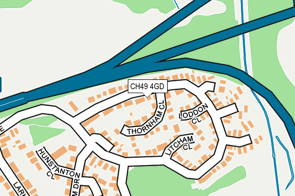 CH49 4GD map - OS OpenMap – Local (Ordnance Survey)