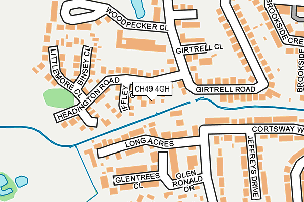 CH49 4GH map - OS OpenMap – Local (Ordnance Survey)